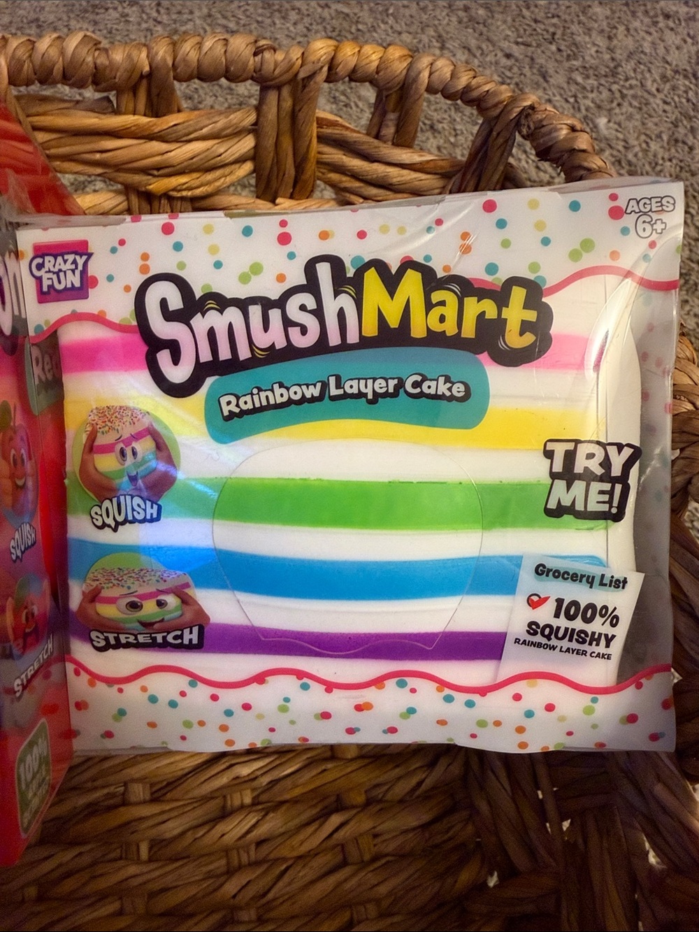 SmushMart Jumbo Squishy Bundle- Dragonfruit, Red Apple, Rainbow Layer Cake 3 pcs - Picture 5 of 5
